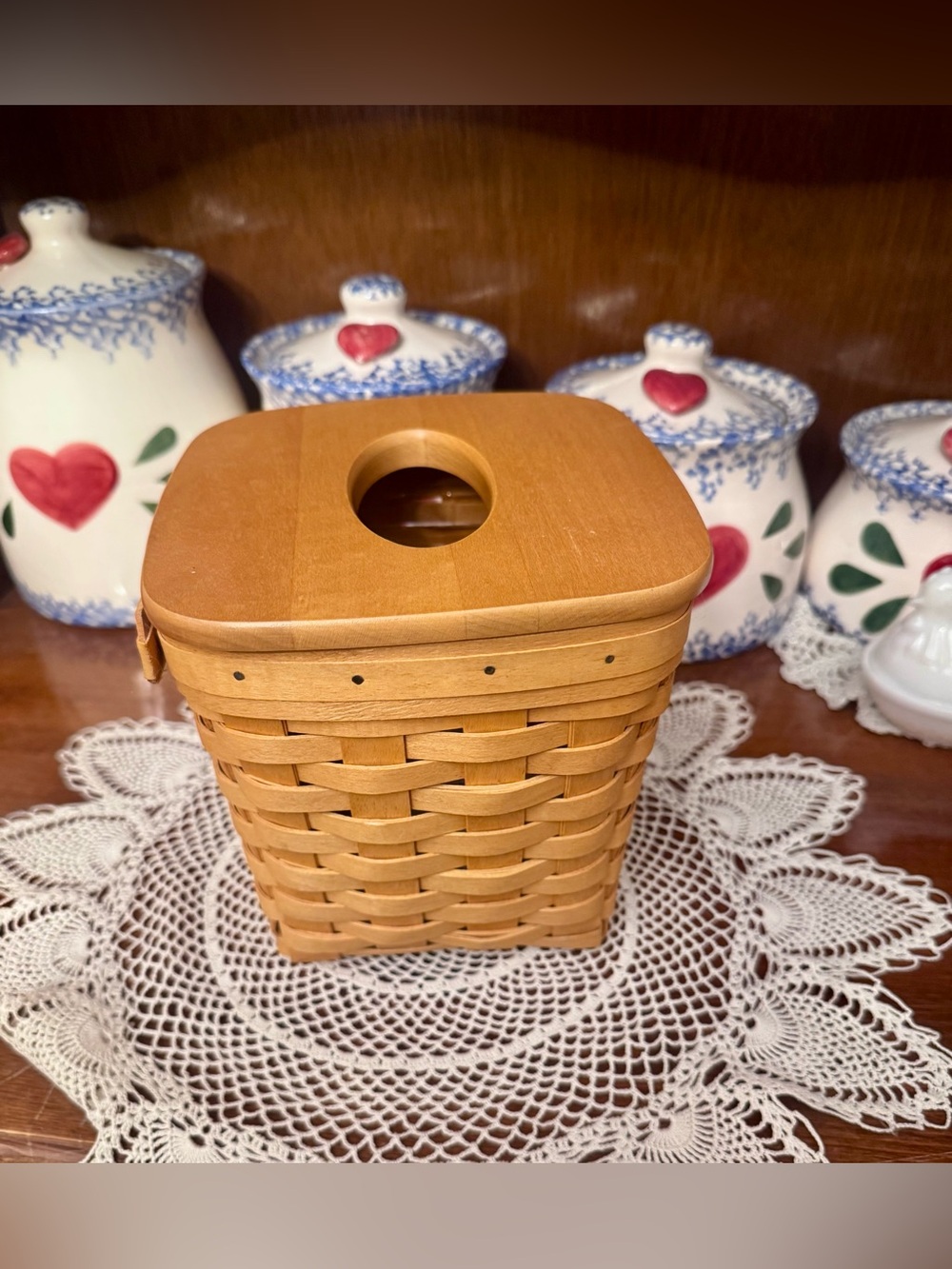 Longaberger Tall Tissue Basket